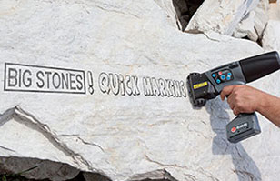 石材噴碼，選德國EBS智能手持噴碼機-清晰美觀牢固不掉色